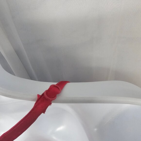 Secret Treasures Tank Cami Red Black Satin Lace Goth Whimsigoth Fairy XL - Picture 7 of 12